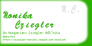 monika cziegler business card